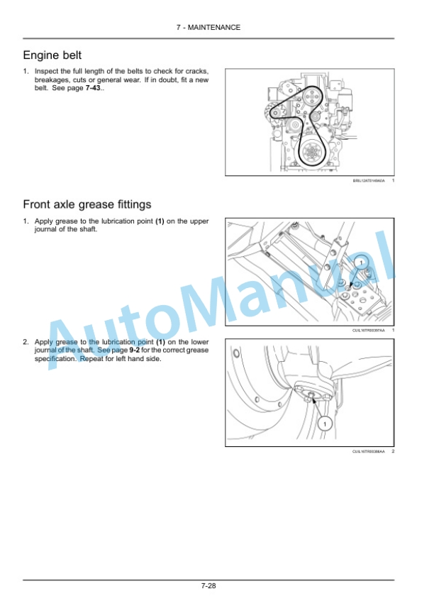 New Holland 7630, 8030 Tractor Operation and Maintenance Manual 47793448 5 New Holland 7630, 8030 Tractor Operation and Maintenance Manual 47793448-5