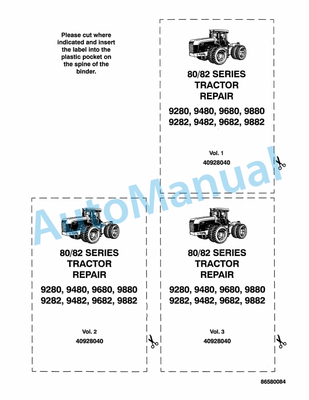 New Holland 80-82 Series Tractor Repair Manual 40928040 1 New Holland 80-82 Series Tractor Repair Manual 40928040