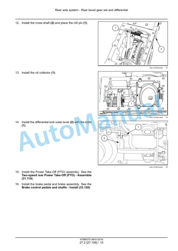 New Holland 8010, 9010 Tractor Service Manual 47866579 3 New Holland 8010, 9010 Tractor Service Manual 47866579 - Image 3