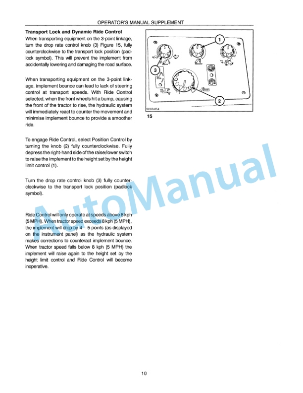 New Holland 8160, 8260, 8360, 8560 Operation and Maintenance Manual 86576994 3 New Holland 8160, 8260, 8360, 8560 Operation and Maintenance Manual 86576994-3