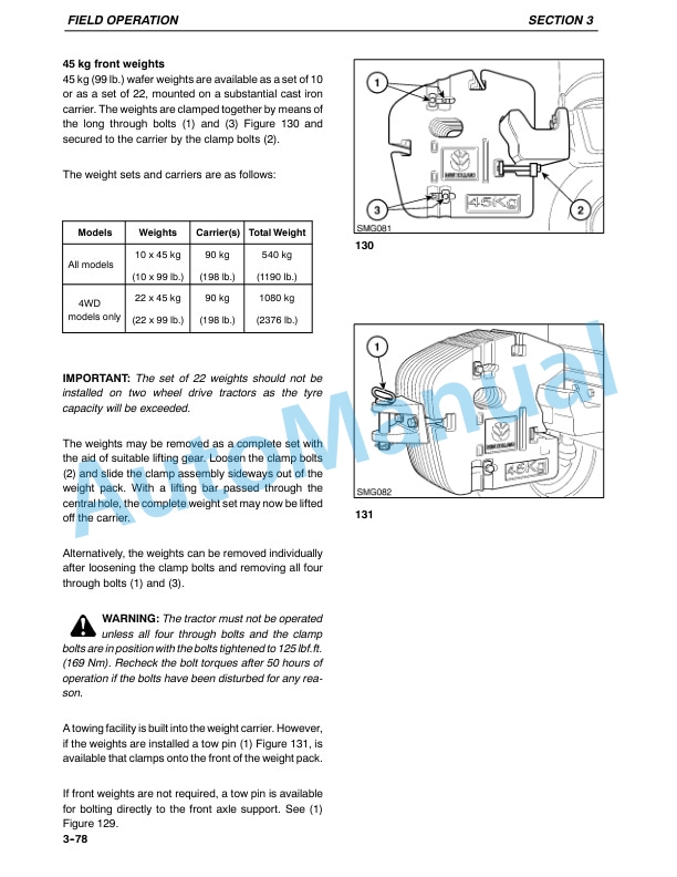 New Holland 8160, 8260, 8360, 8560 Operation and Maintenance Manual 86593406 4 New Holland 8160, 8260, 8360, 8560 Operation and Maintenance Manual 86593406 - Image 4