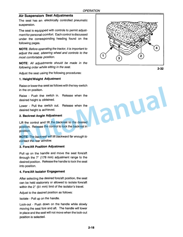 New Holland 8160, 8260, 8360, 8560 Tractor Operation and Maintenance Manual 42816040-2