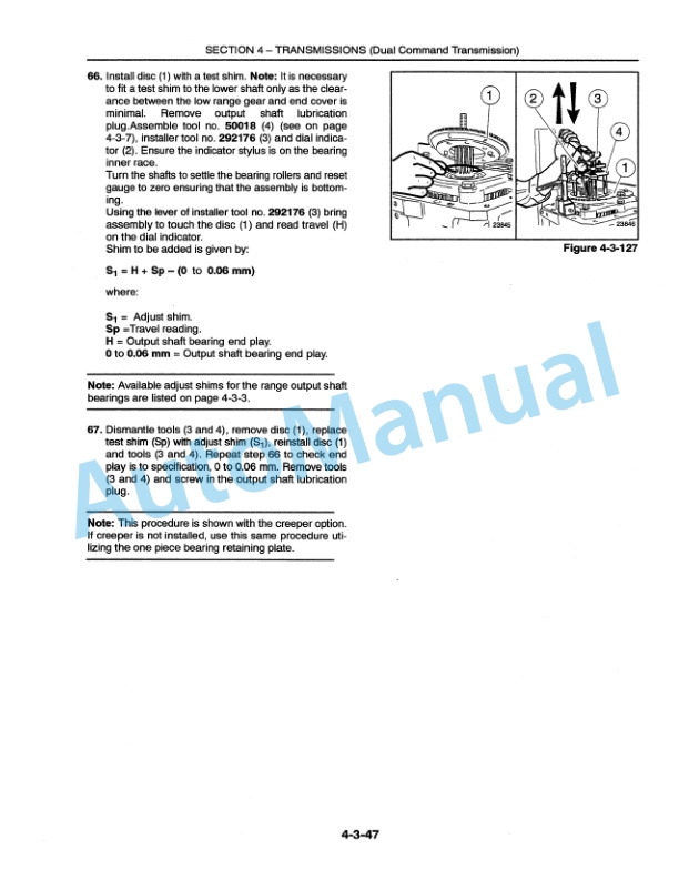 New Holland 8160, 8260, 8360, 8560 Transmission Repair Manual 40816004 4 New Holland 8160, 8260, 8360, 8560 Transmission Repair Manual 40816004-4