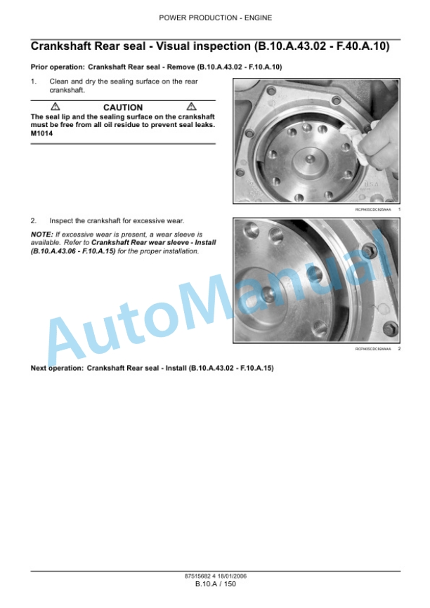 New Holland 8.3, 9.0L 6 Cylinder, 24 Valve CNH Engine With High Pressure Common Rail Fuel System Repair Manual 87515684 2 New Holland 8.3, 9.0L 6 Cylinder, 24 Valve CNH Engine With High Pressure Common Rail Fuel System Repair Manual 87515684-2