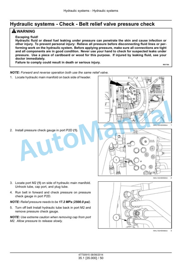 New Holland 840CD, 880CF Draper Header Service Manual 47730915 2 New Holland 840CD, 880CF Draper Header Service Manual 47730915-2