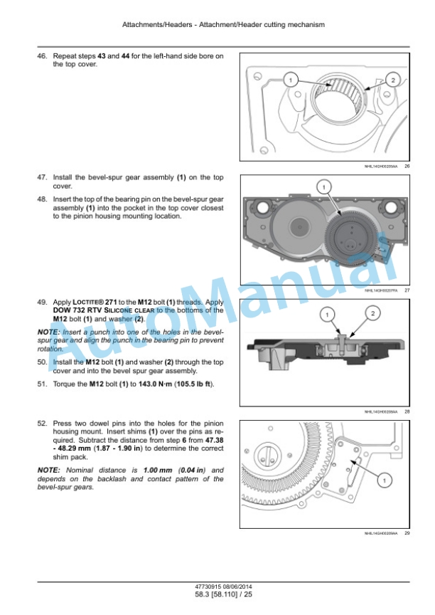 New Holland 840CD, 880CF Draper Header Service Manual 47730915 4 New Holland 840CD, 880CF Draper Header Service Manual 47730915-4