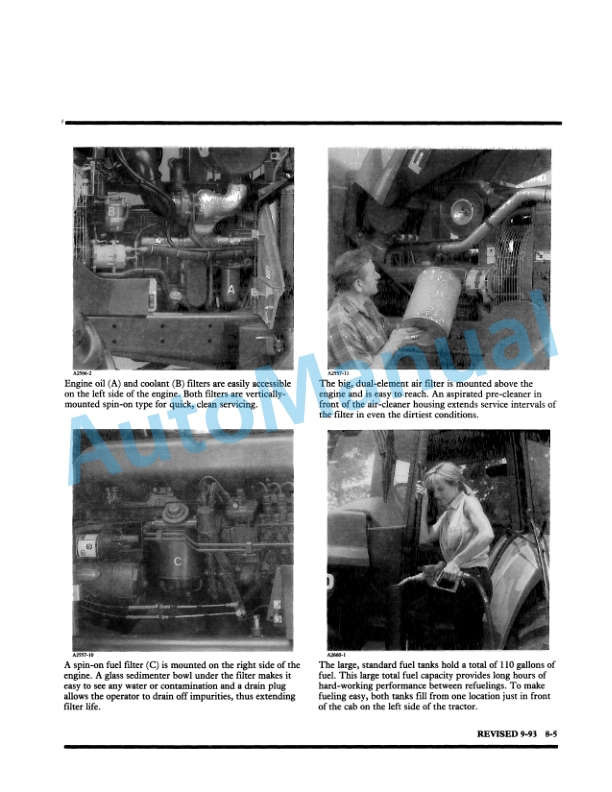 New Holland 8670, 8770, 8870, 8970 Tractor Operation and Maintenance Manual 86560401 4 New Holland 8670, 8770, 8870, 8970 Tractor Operation and Maintenance Manual 86560401-4