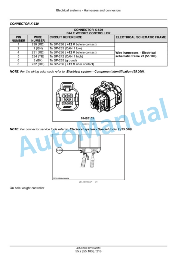 New Holland 870, 890, 1270, 1290, 330, 340 BigBaler Square Baler Service Manual 47534290 4 New Holland 870, 890, 1270, 1290, 330, 340 BigBaler Square Baler Service Manual 47534290-4