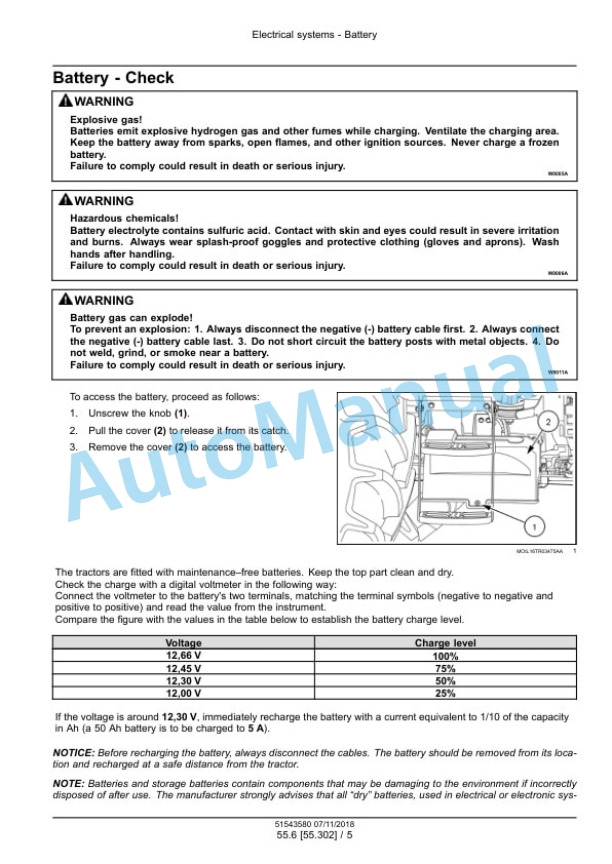 New Holland 90, 100, 110, 120 PowerStar Tier 4B Final Tractor Service Manual 51543580 4 New Holland 90, 100, 110, 120 PowerStar Tier 4B Final Tractor Service Manual 51543580 - Image 4