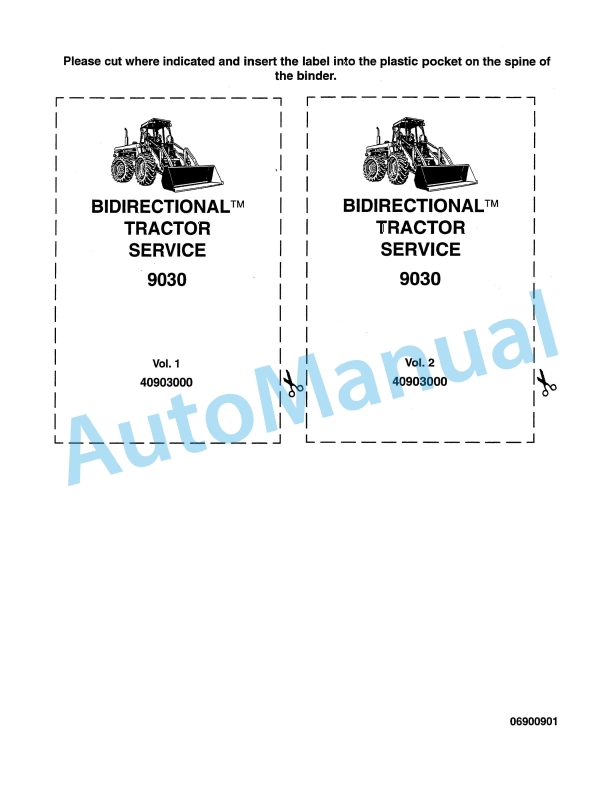 New Holland 9030 Bidirectional TM Tractor Service Manual 40903000 1 New Holland 9030 Bidirectional TM Tractor Service Manual 40903000