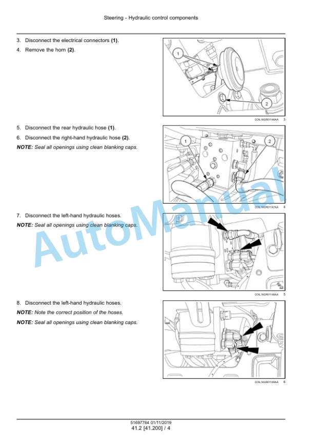 New Holland 9070N, 9080N Grape Harvester Service Manual 51697764 2 New Holland 9070N, 9080N Grape Harvester Service Manual 51697764 - Image 2