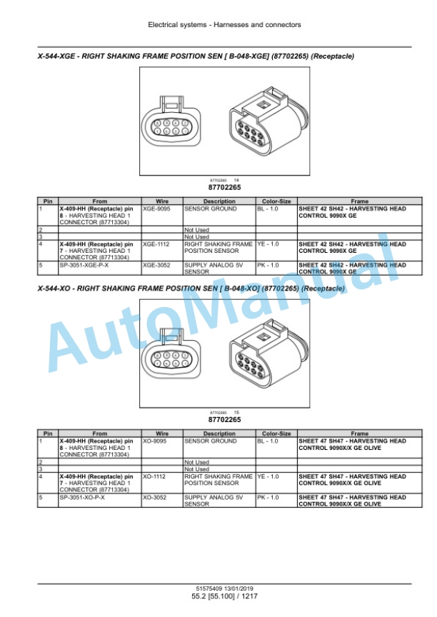 New Holland 9090L T3ROW Grape Harvester Service Manual 51575409 3 New Holland 9090L T3ROW Grape Harvester Service Manual 51575409 - Image 3