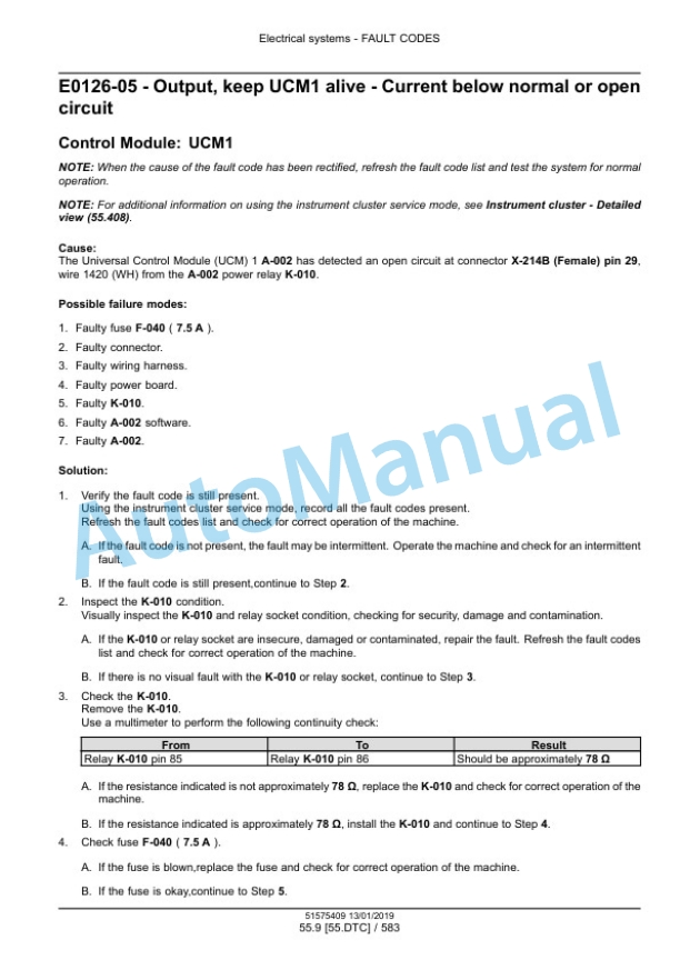 New Holland 9090L T3ROW Grape Harvester Service Manual 51575409 4 New Holland 9090L T3ROW Grape Harvester Service Manual 51575409 - Image 4