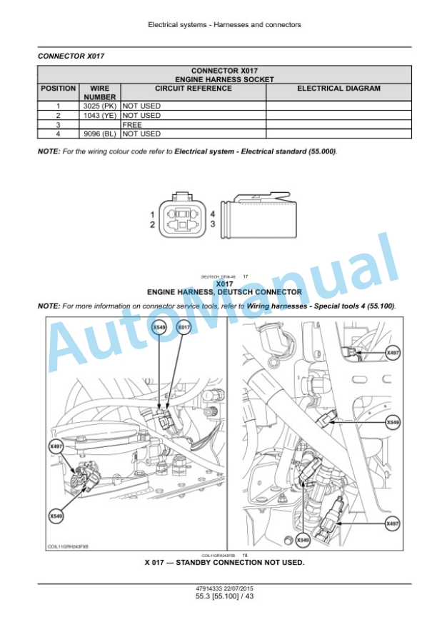 New Holland 9090X, 9090X GE, 9090X H, 9090X O, 9090X COFFEE, 9090X OLIVE PLUS, 9090X OLIVE PLUS GE Grape Harvester Service Manual 47914333 2 New Holland 9090X, 9090X GE, 9090X H, 9090X O, 9090X COFFEE, 9090X OLIVE PLUS, 9090X OLIVE PLUS GE Grape Harvester Service Manual 47914333 - Image 2