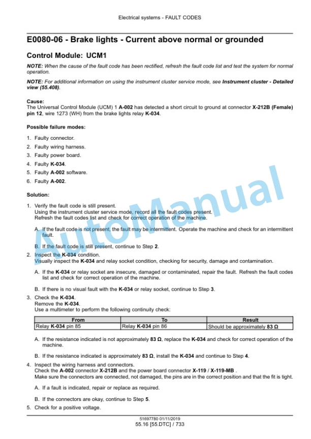 New Holland 9090X Dual, 9090X Olive, 9090X Olive Side Conveyor, 9090X Side Conveyor Grape Harvester Service Manual 51697780 4 New Holland 9090X Dual, 9090X Olive, 9090X Olive Side Conveyor, 9090X Side Conveyor Grape Harvester Service Manual 51697780 - Image 4
