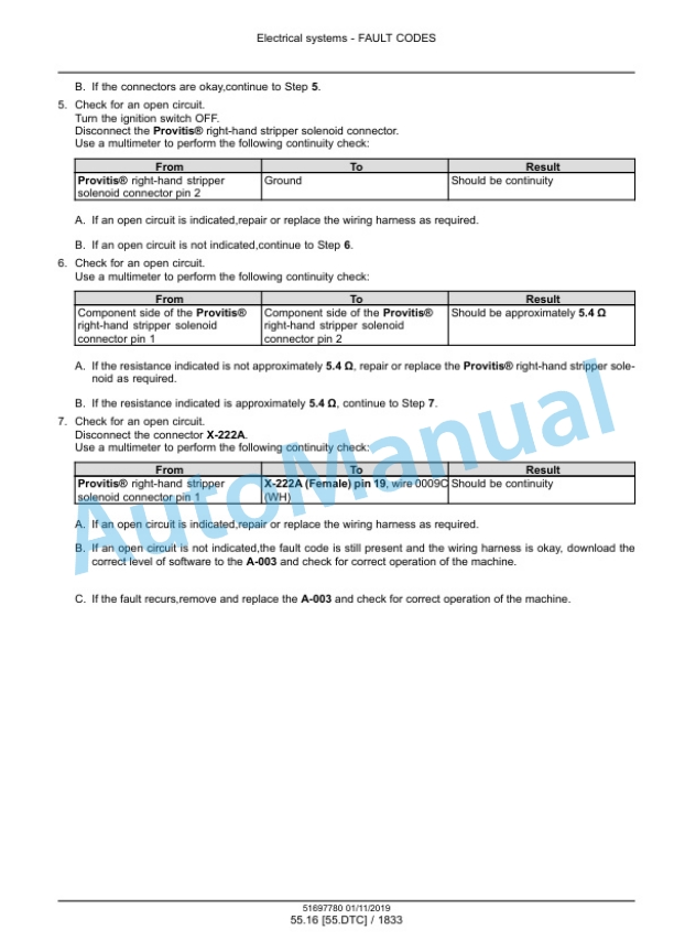 New Holland 9090X Dual, 9090X Olive, 9090X Olive Side Conveyor, 9090X Side Conveyor Grape Harvester Service Manual 51697780 5 New Holland 9090X Dual, 9090X Olive, 9090X Olive Side Conveyor, 9090X Side Conveyor Grape Harvester Service Manual 51697780 - Image 5