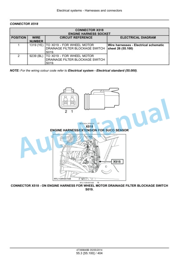 New Holland 9090X Grape Harvester Service Manual 47399849B 3 New Holland 9090X Grape Harvester Service Manual 47399849B - Image 3