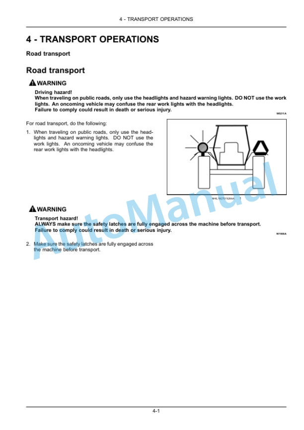 New Holland 910GBL Backhoe Operation and Maintenance Manual 51421049 3 New Holland 910GBL Backhoe Operation and Maintenance Manual 51421049 - Image 3