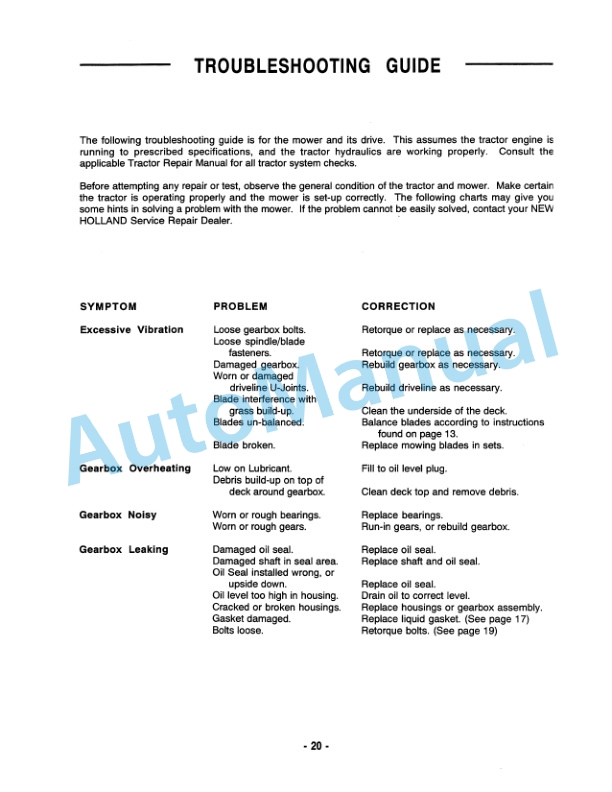 New Holland 914A Series Mid-Mount Direct Drive Class I Mower Operation and Maintenance Manual 42091418 3 New Holland 914A Series Mid-Mount Direct Drive Class I Mower Operation and Maintenance Manual 42091418 - Image 3