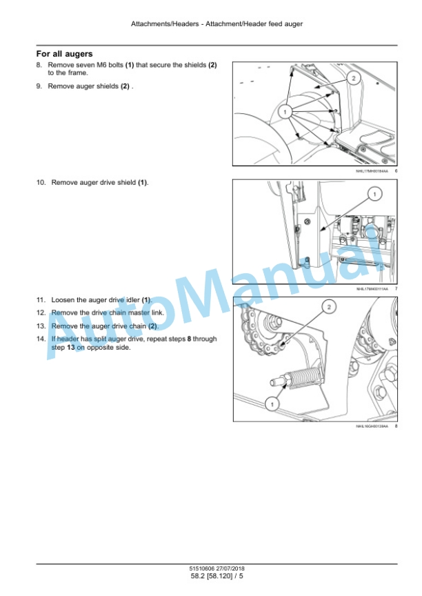 New Holland 9208-22, 9212-20, 9212-22, 9216-20, 9216-22, 9218-20, 9218-22 CornMaster Corn Header Service Manual 51510606 4 New Holland 9208-22, 9212-20, 9212-22, 9216-20, 9216-22, 9218-20, 9218-22 CornMaster Corn Header Service Manual 51510606-4