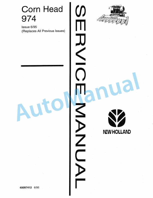 New Holland 974 Corn Head Service Manual 40097412 1 New Holland 974 Corn Head Service Manual 40097412