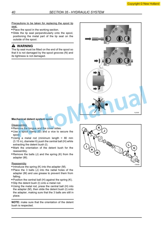New Holland B110, B115 Backhoe Loader Repair Manual 87643846 4 New Holland B110, B115 Backhoe Loader Repair Manual 87643846-4