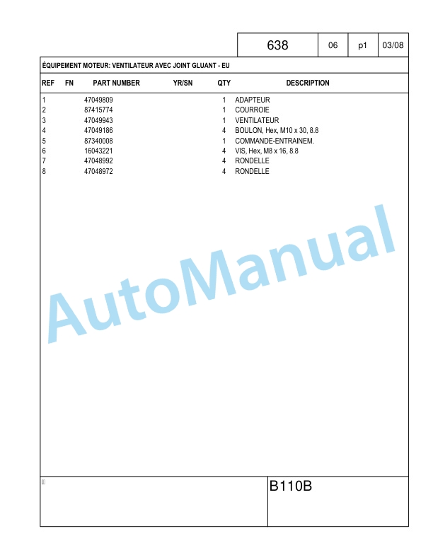 New Holland B110B Tier III Backhoe Loader Parts Catalogue 87659792NA 4 New Holland B110B Tier III Backhoe Loader Parts Catalogue 87659792NA - Image 4