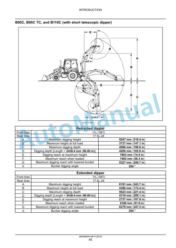 New Holland B95C, B95CLR, B95CTC, B110C Tier 4B Final Tractor Loader Backhoe Service Manual 48082154 3 New Holland B95C, B95CLR, B95CTC, B110C Tier 4B Final Tractor Loader Backhoe Service Manual 48082154-3
