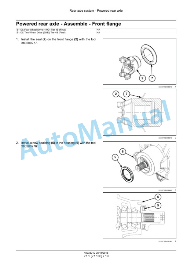 New Holland B95C, B95CLR, B95CTC, B110C Tier 4B Final Tractor Loader Backhoe Service Manual 48082156 3 New Holland B95C, B95CLR, B95CTC, B110C Tier 4B Final Tractor Loader Backhoe Service Manual 48082156 - Image 3
