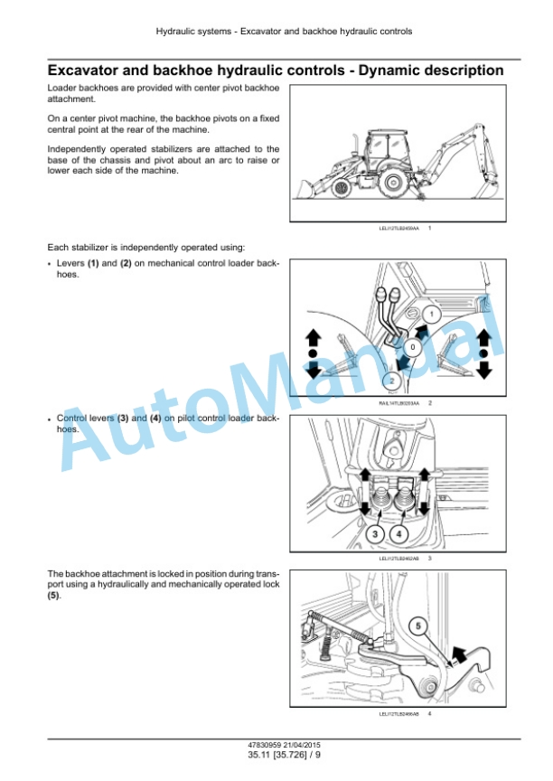 New Holland B95C, B95CTC, B110C Tier 4B Final Tractor Loader Backhoe Service Manual 47830959 3 New Holland B95C, B95CTC, B110C Tier 4B Final Tractor Loader Backhoe Service Manual 47830959 - Image 3