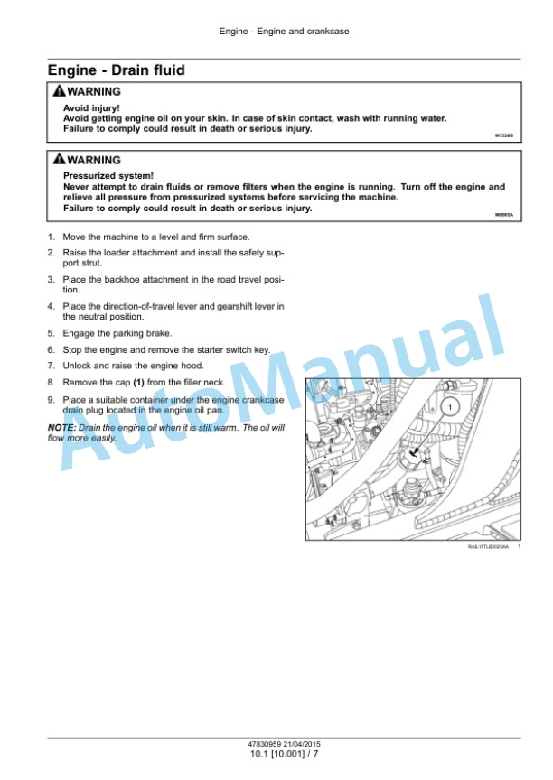 New Holland B95C, B95CTC, B110C Tier 4B Final Tractor Loader Backhoe Service Manual 47881799 3 New Holland B95C, B95CTC, B110C Tier 4B Final Tractor Loader Backhoe Service Manual 47881799-3