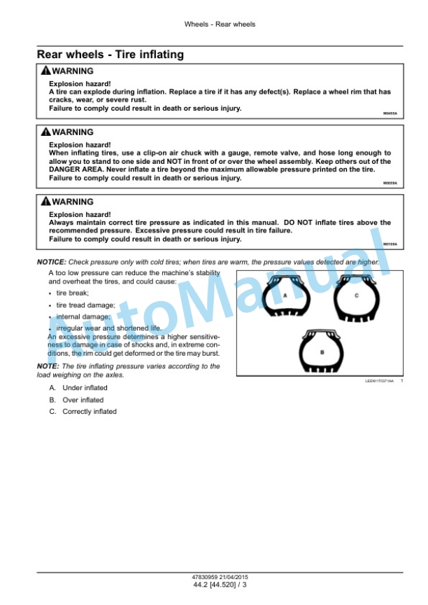 New Holland B95C, B95CTC, B110C Tier 4B Final Tractor Loader Backhoe Service Manual 47881803 3 New Holland B95C, B95CTC, B110C Tier 4B Final Tractor Loader Backhoe Service Manual 47881803 - Image 3