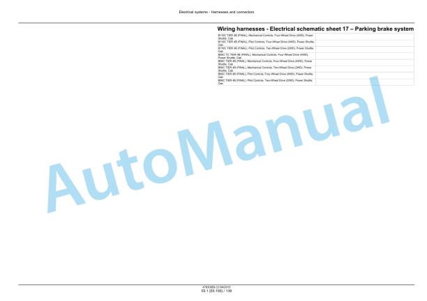 New Holland B95C, B95CTC, B110C Tier 4B Final Tractor Loader Backhoe Service Manual 47881804 4 New Holland B95C, B95CTC, B110C Tier 4B Final Tractor Loader Backhoe Service Manual 47881804-4