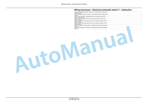 New Holland B95C, B95CTC, B110C Tier 4B Final Tractor Loader Backhoe Service Manual 47881804 5 New Holland B95C, B95CTC, B110C Tier 4B Final Tractor Loader Backhoe Service Manual 47881804-5