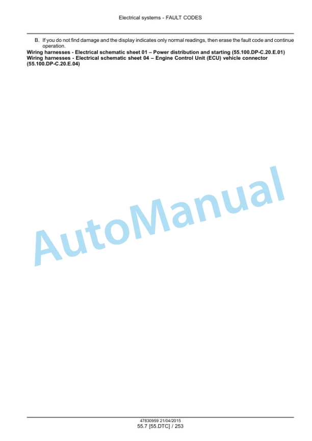 New Holland B95C, B95CTC, B110C Tier 4B Final Tractor Loader Backhoe Service Manual 47881806 4 New Holland B95C, B95CTC, B110C Tier 4B Final Tractor Loader Backhoe Service Manual 47881806-4
