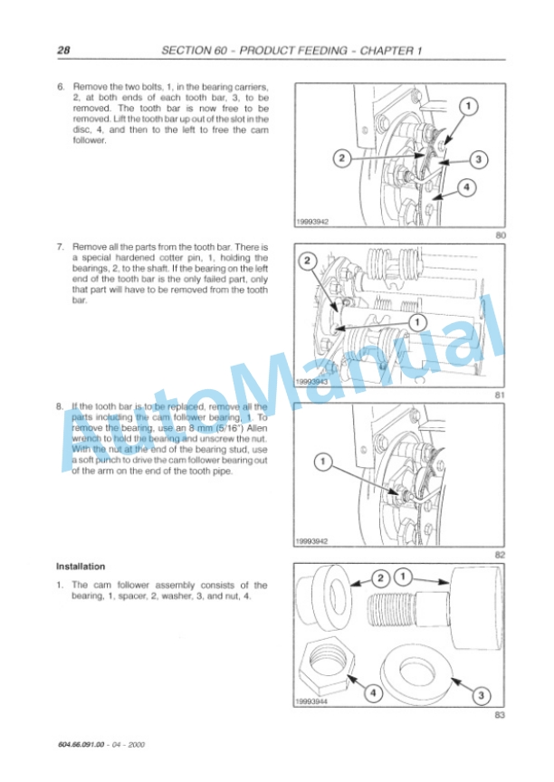 New Holland BB940, BB960 Big Baler Repair Manual 6046609100 4 New Holland BB940, BB960 Big Baler Repair Manual 6046609100 - Image 4