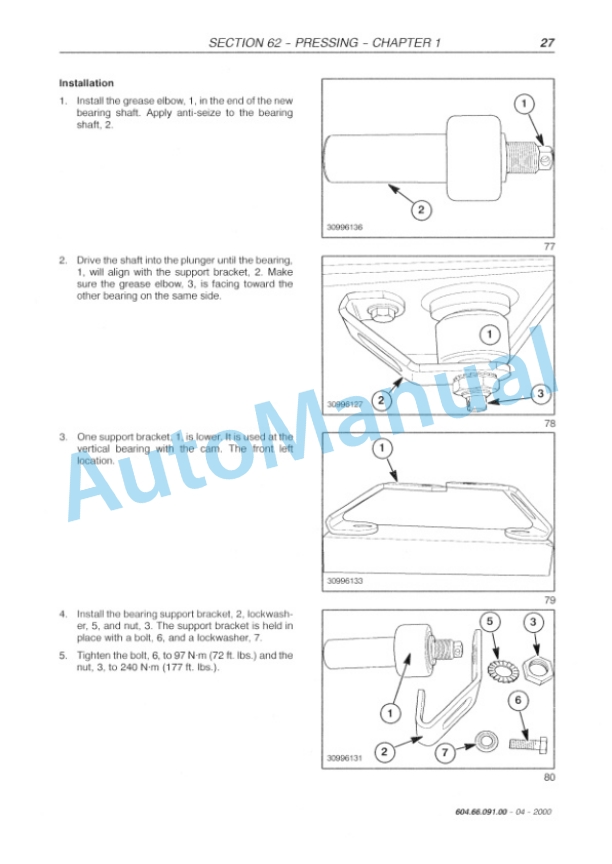 New Holland BB940, BB960 Big Baler Repair Manual 6046609100 5 New Holland BB940, BB960 Big Baler Repair Manual 6046609100 - Image 5