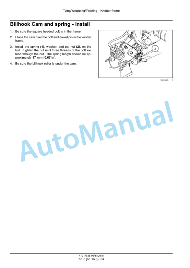 New Holland BC5050, BC5060, BC5070, BC5070 Hayliner, BC5080 Square Baler Service Manual 47917636 5 New Holland BC5050, BC5060, BC5070, BC5070 Hayliner, BC5080 Square Baler Service Manual 47917636-5