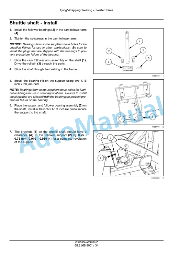 New Holland BC5050, BC5060, BC5070, BC5070 Hayliner, BC5080 Square Baler Service Manual 47936444 5 New Holland BC5050, BC5060, BC5070, BC5070 Hayliner, BC5080 Square Baler Service Manual 47936444 - Image 5