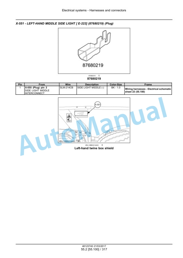 New Holland BigBaler 1270 PLUS, BigBaler 1290 PLUS Square Baler Service Manual 48123740 3 New Holland BigBaler 1270 PLUS, BigBaler 1290 PLUS Square Baler Service Manual 48123740 - Image 3
