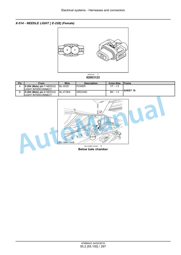 New Holland BigBaler 870, BigBaler 890, BigBaler 1270, BigBaler 1290 Square Baler Service Manual 47969443 3 New Holland BigBaler 870, BigBaler 890, BigBaler 1270, BigBaler 1290 Square Baler Service Manual 47969443 - Image 3