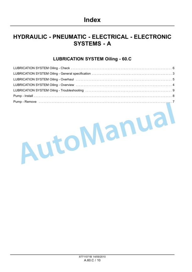 New Holland BR6080, BR6090 Round Baler Service Manual 87711071B 2 New Holland BR6080, BR6090 Round Baler Service Manual 87711071B-2