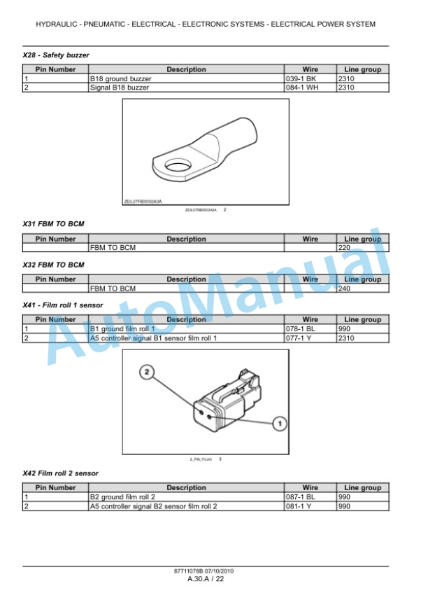 New Holland BR6090 Combi Service Manual 87711078B 2 New Holland BR6090 Combi Service Manual 87711078B-2