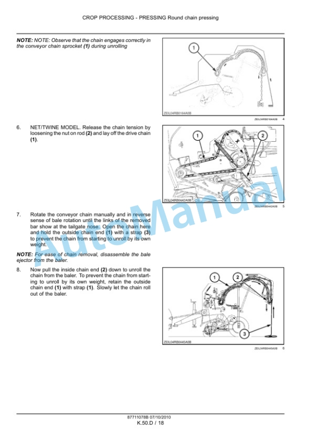 New Holland BR6090 Combi Service Manual 87711078B 5 New Holland BR6090 Combi Service Manual 87711078B-5