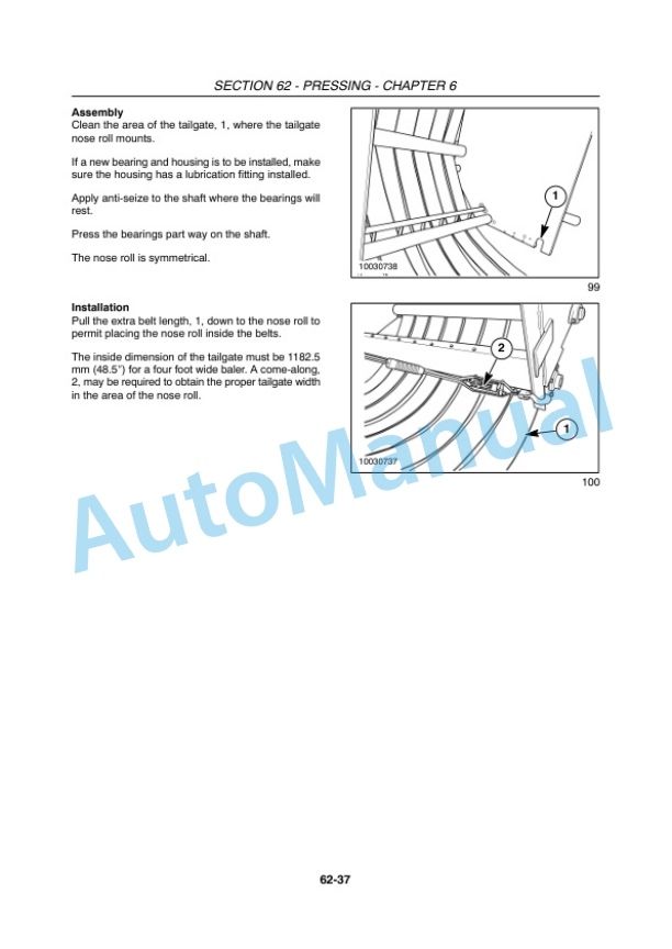 New Holland BR740, BR750 Round Baler Service Manual 6046623100 5 New Holland BR740, BR750 Round Baler Service Manual 6046623100 - Image 5