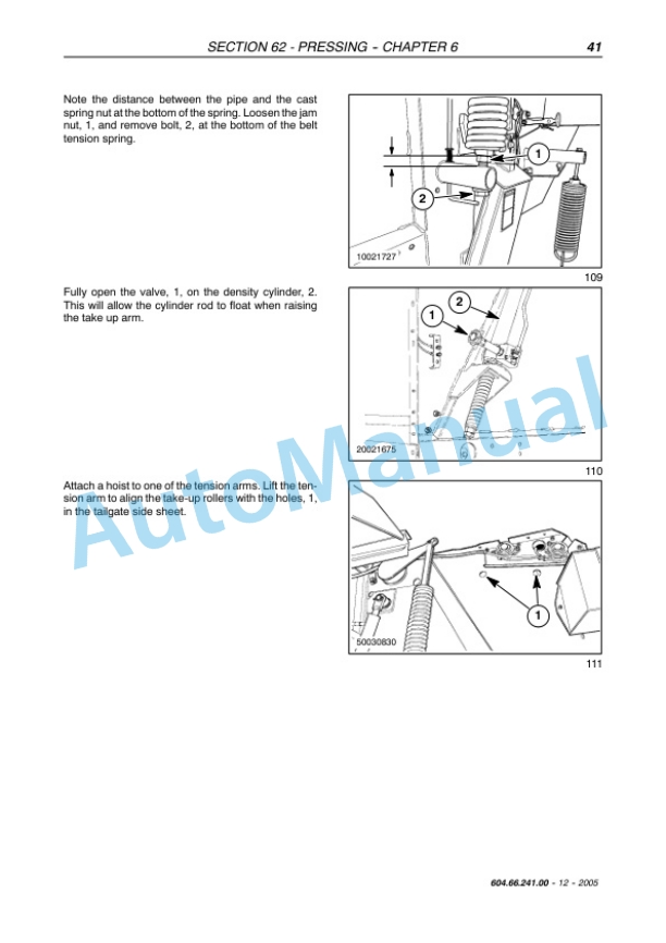 New Holland BR740A, BR750A Round Baler Repair Manual 6046624100 5 New Holland BR740A, BR750A Round Baler Repair Manual 6046624100 - Image 5