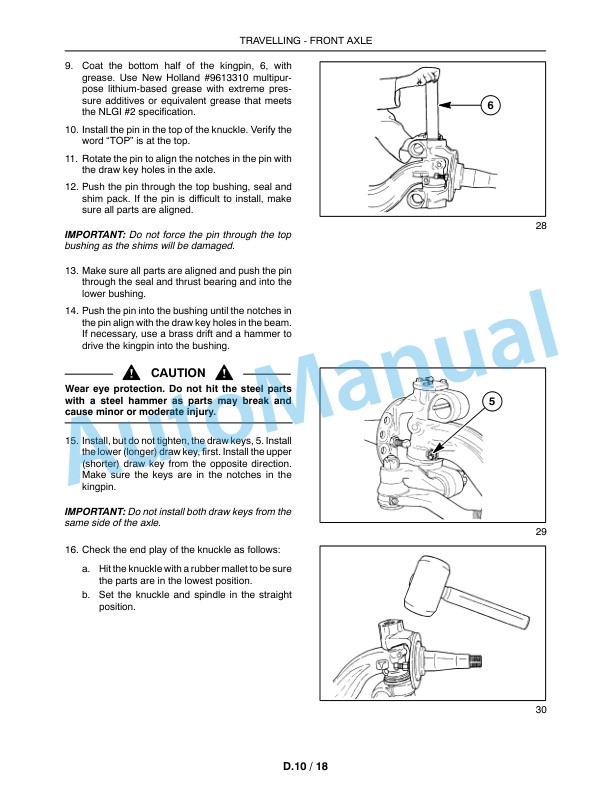 New Holland BW28, BW38 Bale Wagon Repair Manual 87693303 4 New Holland BW28, BW38 Bale Wagon Repair Manual 87693303-4
