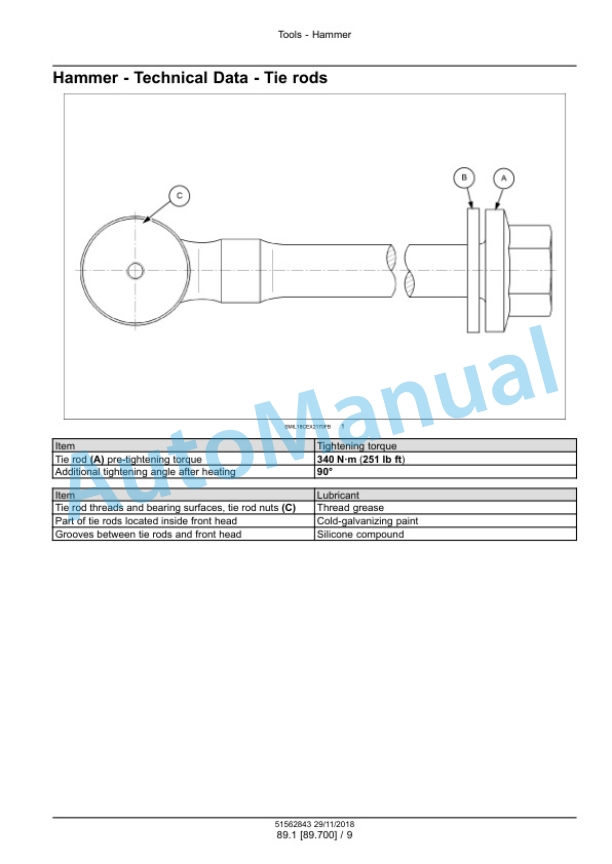 New Holland CB 150S Hydraulic Breaker Service Manual 51562843 3 New Holland CB 150S Hydraulic Breaker Service Manual 51562843-3