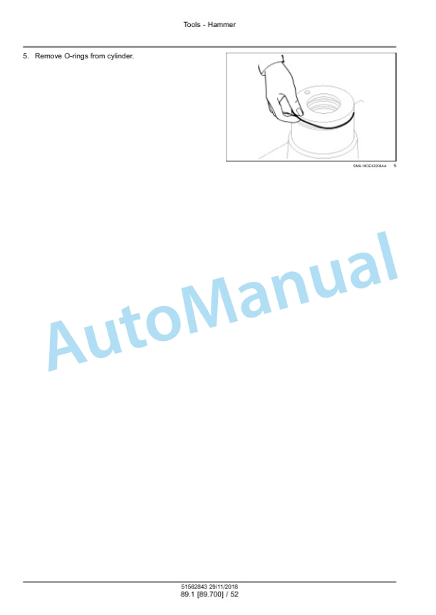 New Holland CB 150S Hydraulic Breaker Service Manual 51562843 5 New Holland CB 150S Hydraulic Breaker Service Manual 51562843-5
