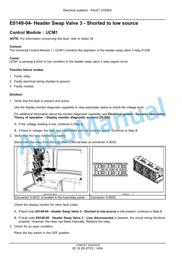 New Holland CR6.80, CR6.90, CR7.90, CR8.90, CR9.90 Tier 4B Final Combine Service Manual 47865347 4 New Holland CR6.80, CR6.90, CR7.90, CR8.90, CR9.90 Tier 4B Final Combine Service Manual 47865347 - Image 4